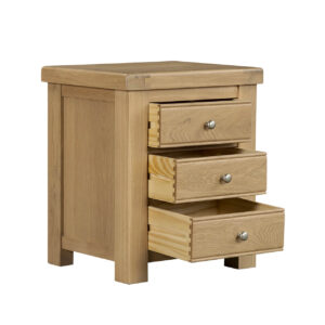 Alternative view of Newhaven Oak 3 drawer locker