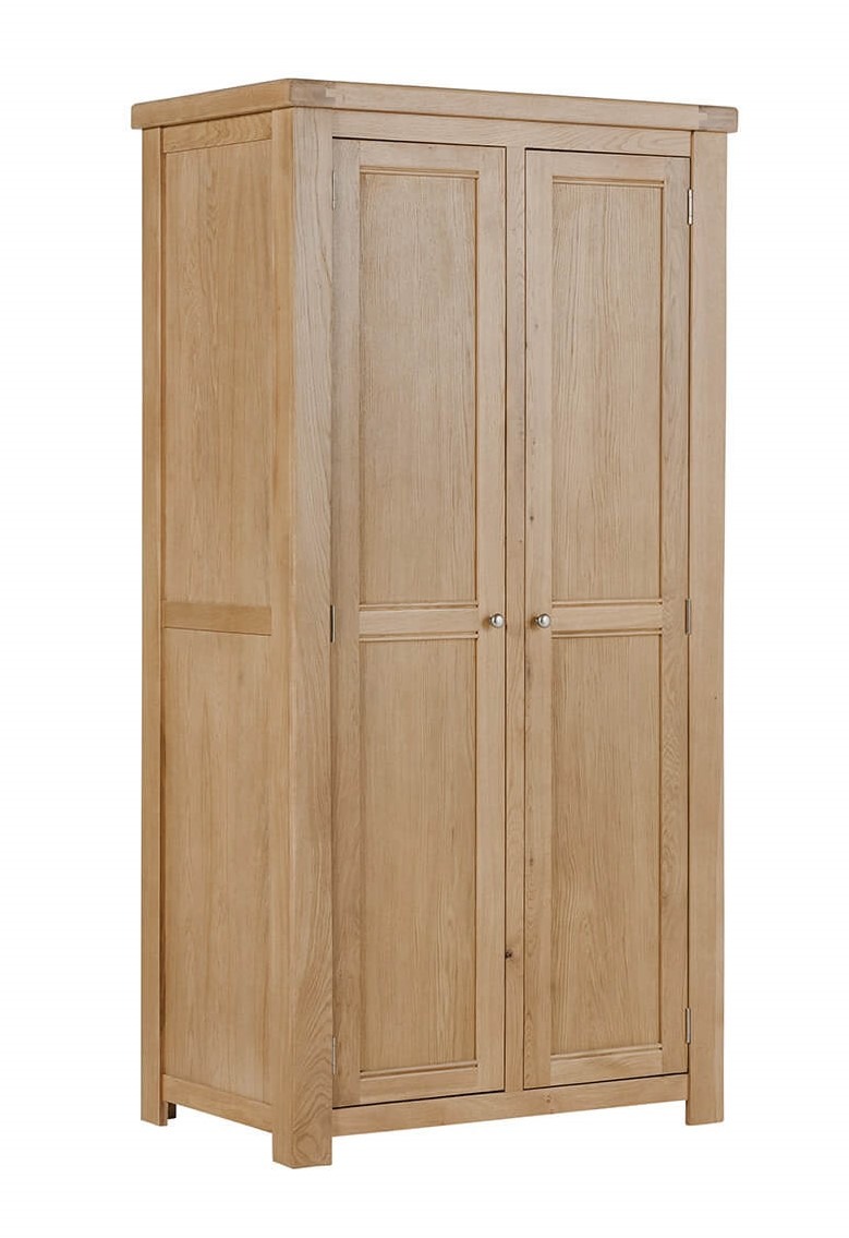 Newhaven 2 door oak wardrobe