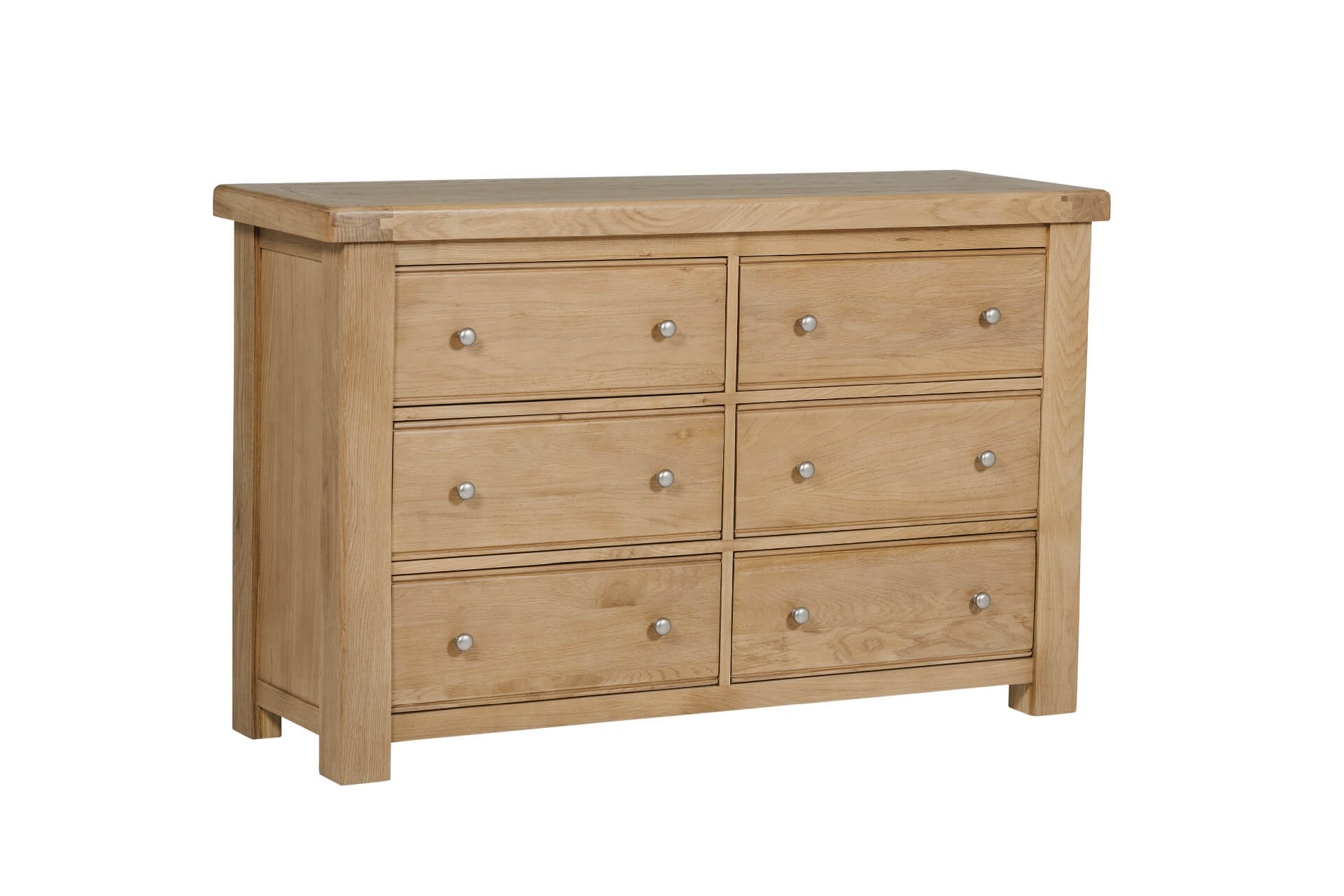 Newhaven 6 drawer oak chest